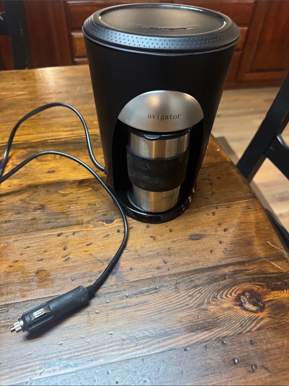 Avigator Portable Car Coffee Maker - Black & Stainless
